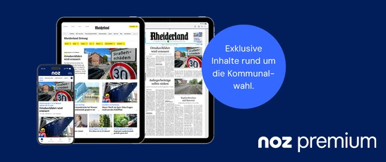Abbildung der Produkte von rhz mit Störer zur Kommunalwahl